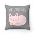 Take More Naps Throw Pillow Cover
