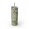 Pet More Cats Glitter Tumbler, 20oz