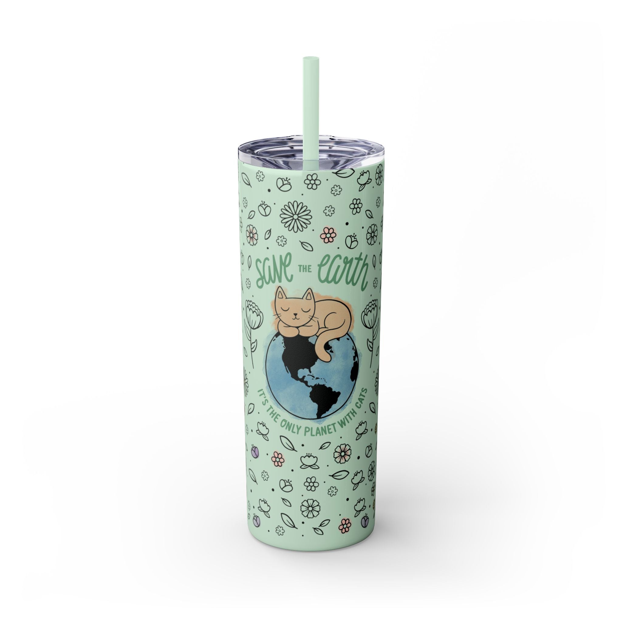 Save the Earth Glitter Tumbler, 20oz