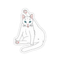 Privacy Please Cat Sticker