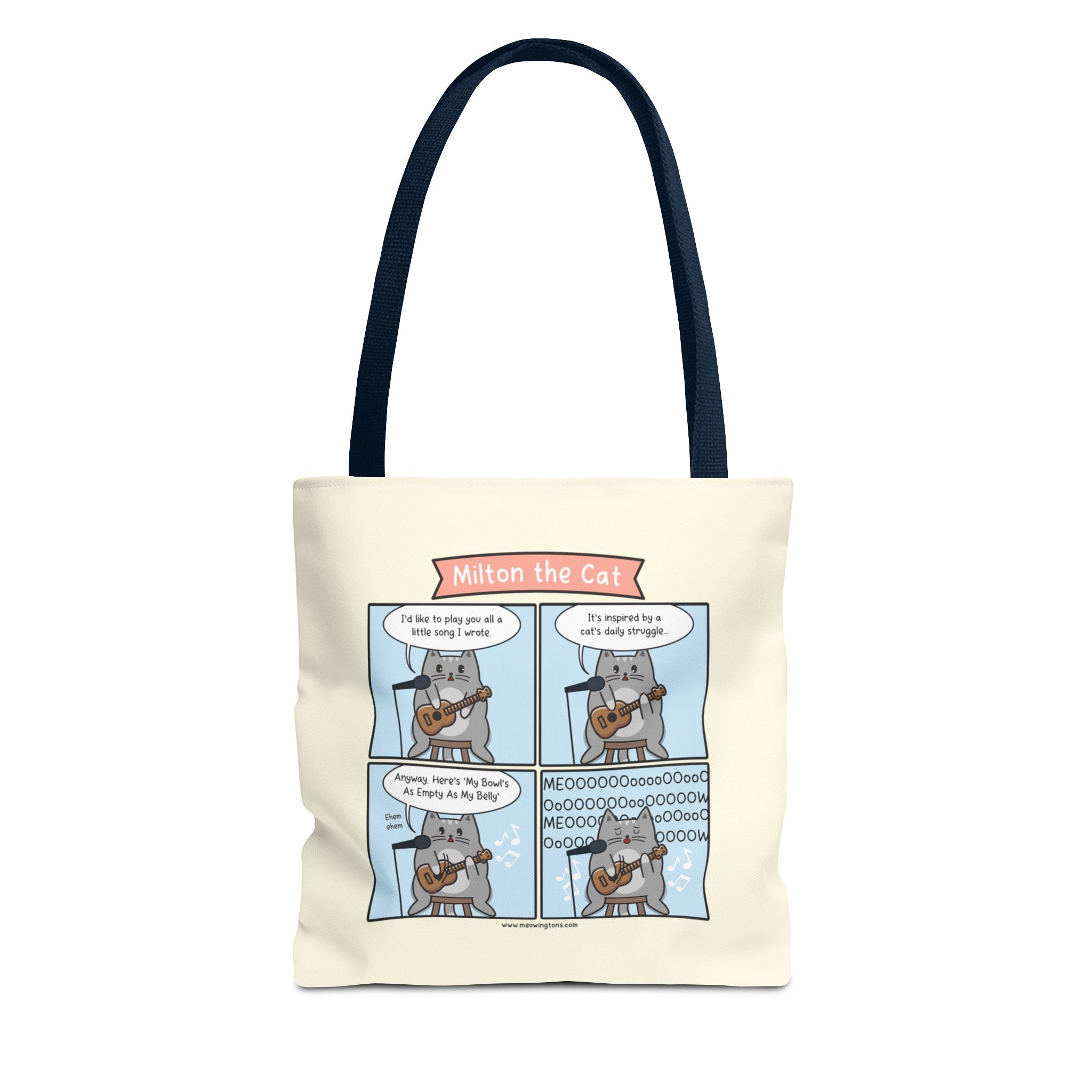 Song of My People Cat Comic Tote Bag