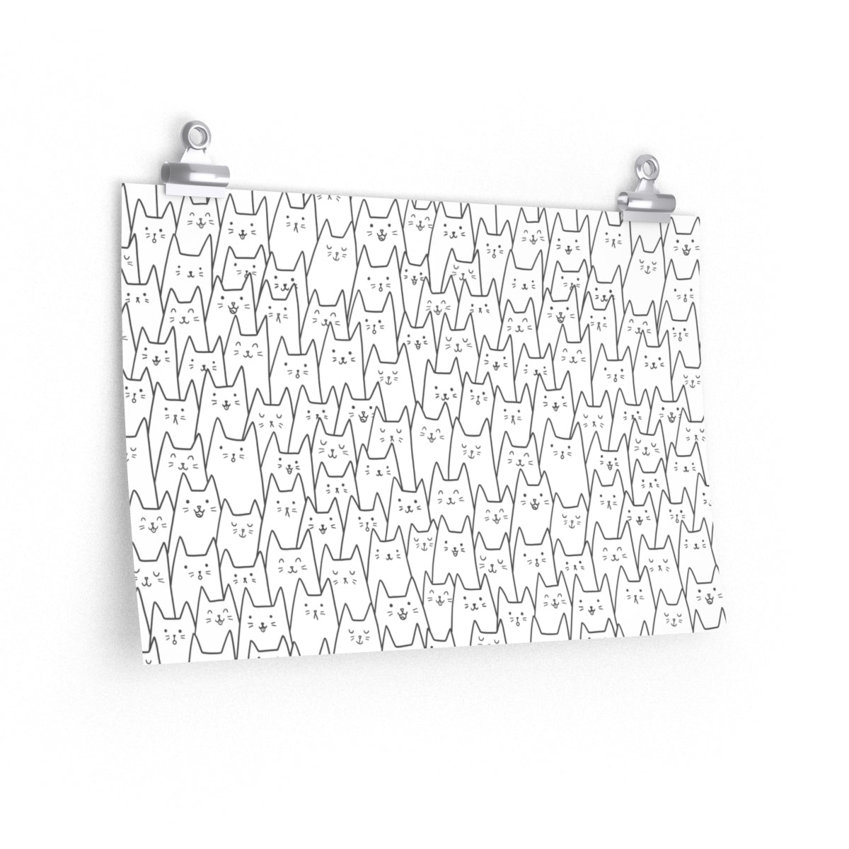 Crowded Cats Poster