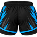 Black & Blue Camo BJJ Shorts for Women