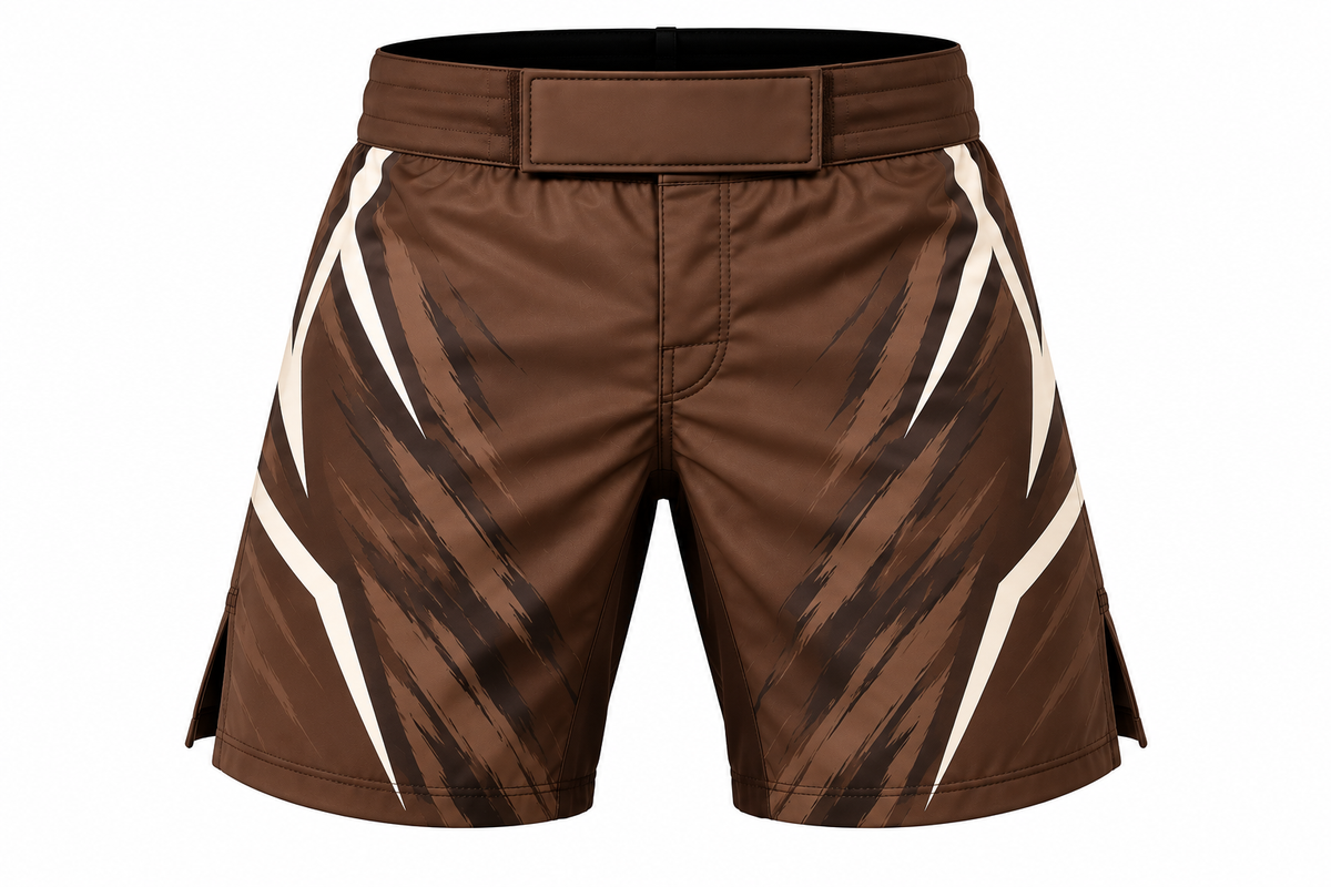 Brown & Black Camo BJJ Shorts for Men