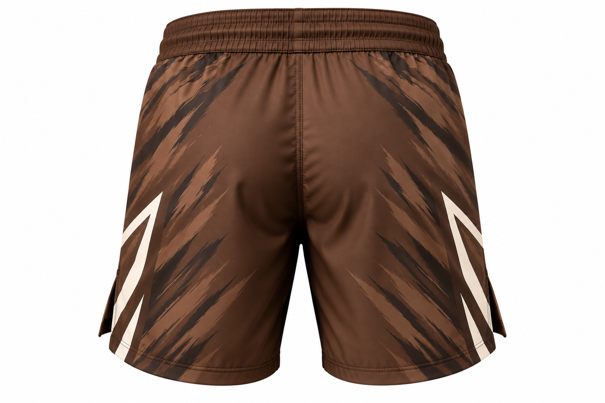 Brown & Black Camo BJJ Shorts for Men