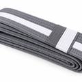 Grey/White BJJ Belt For Kids