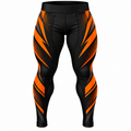Kids Black & Orange Lightning BJJ Spats