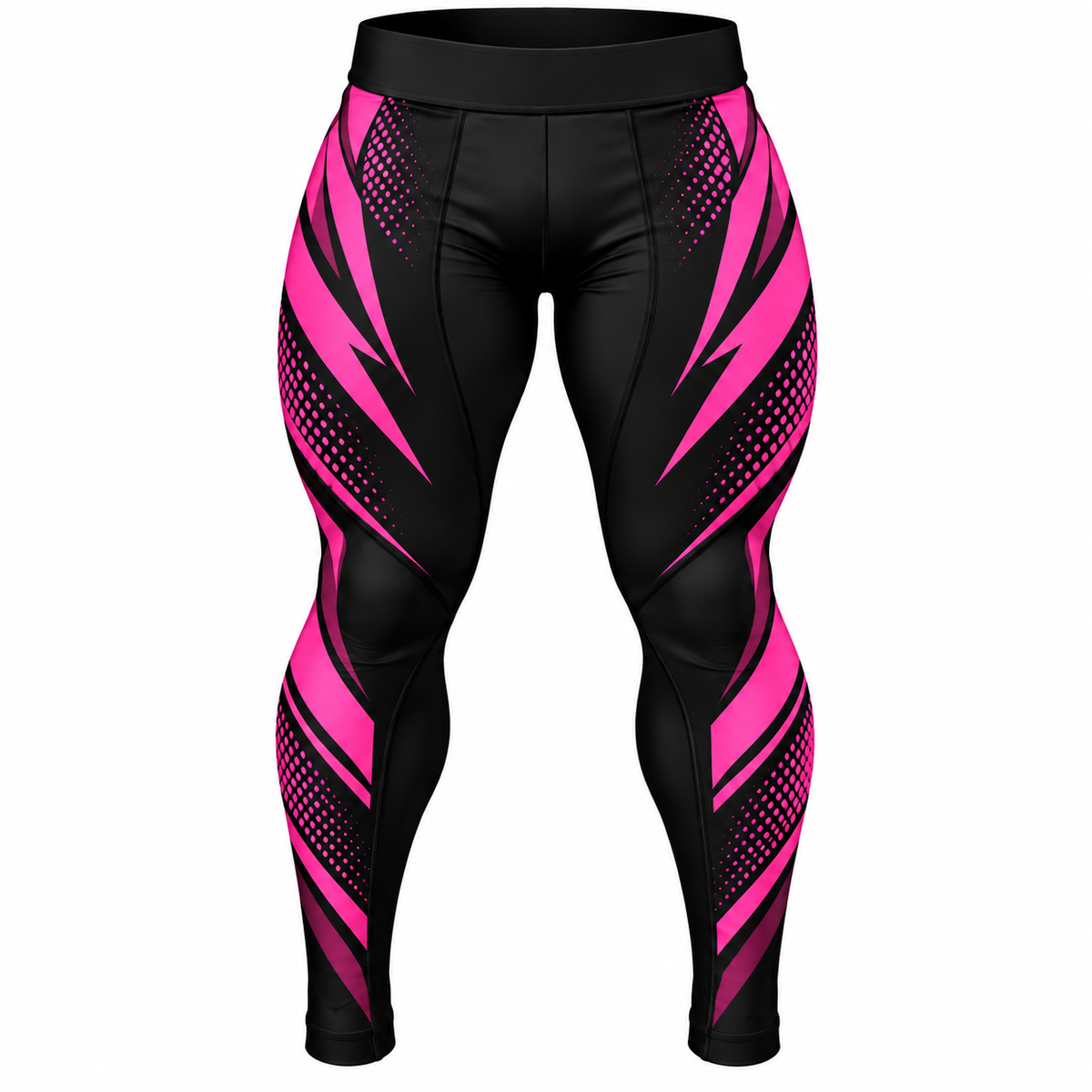 Kids Black & Pink Lightning BJJ Spats