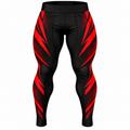 Kids Black & Red Lightning BJJ Spats