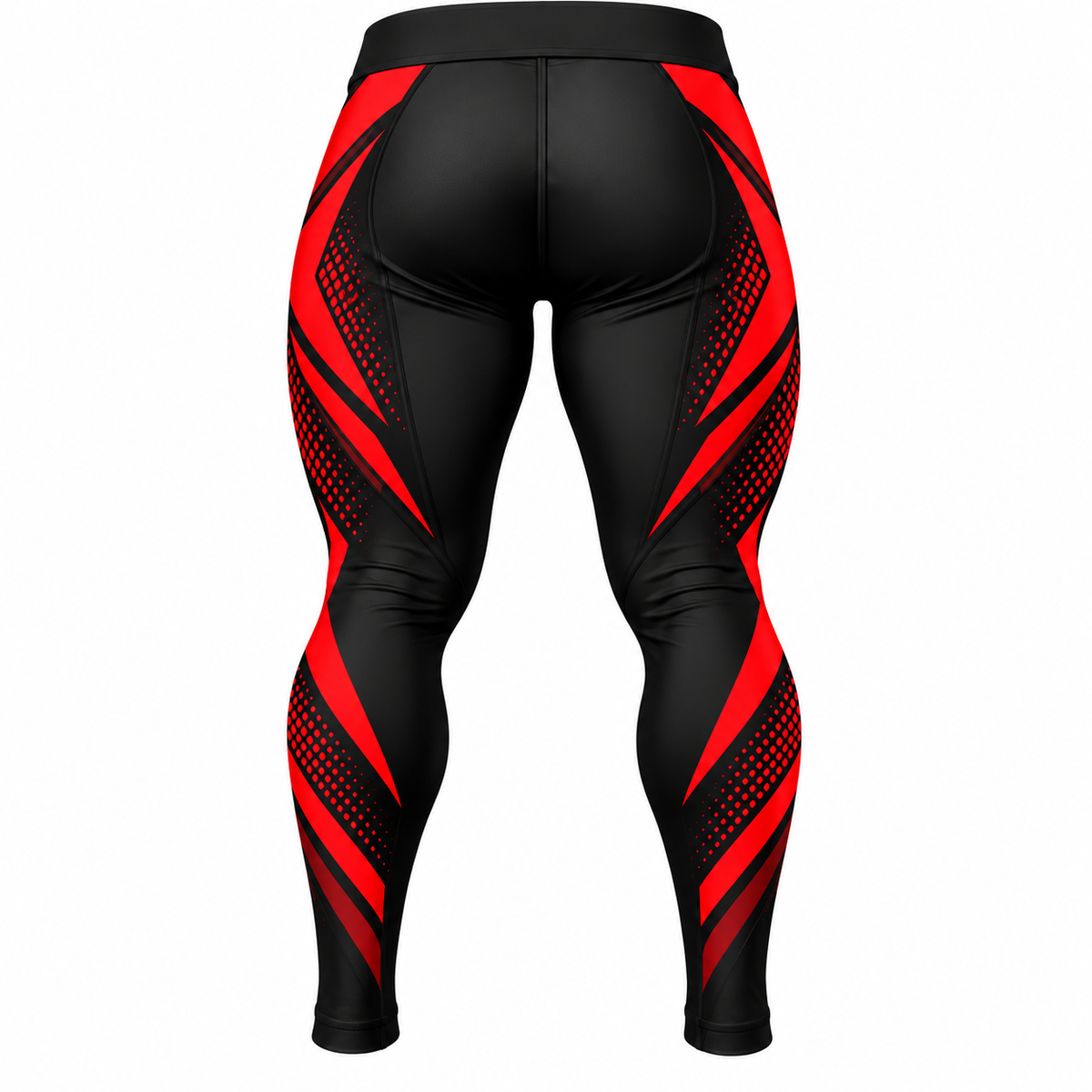 Kids Black & Red Lightning BJJ Spats