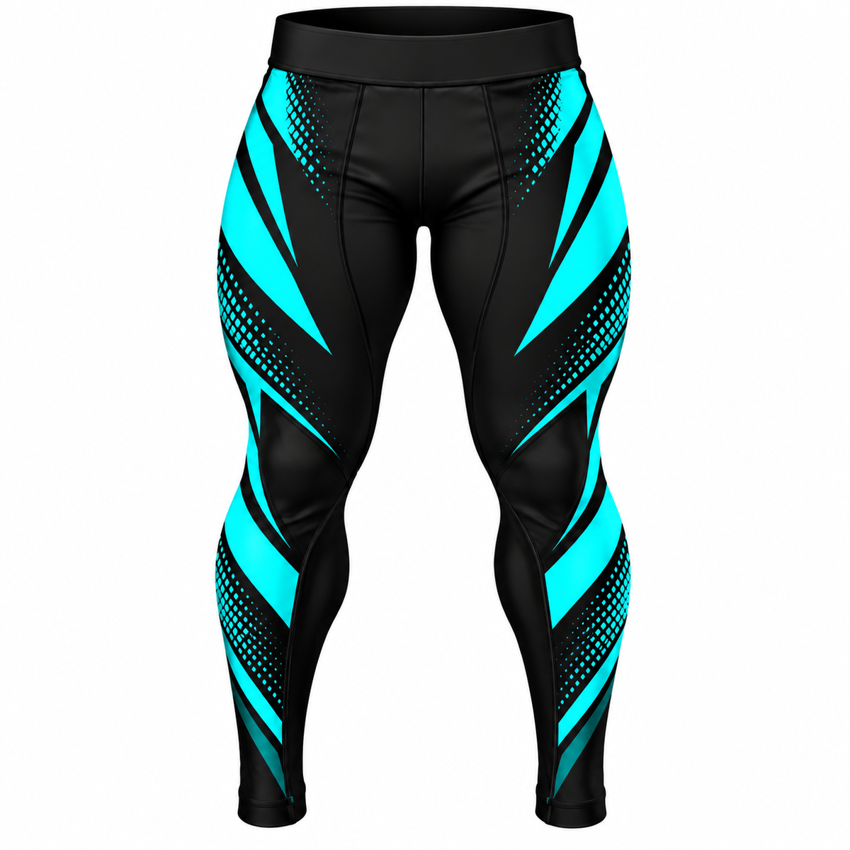 Kids Black & Turquoise BJJ Spats