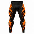 Men Black & Orange BJJ Spats