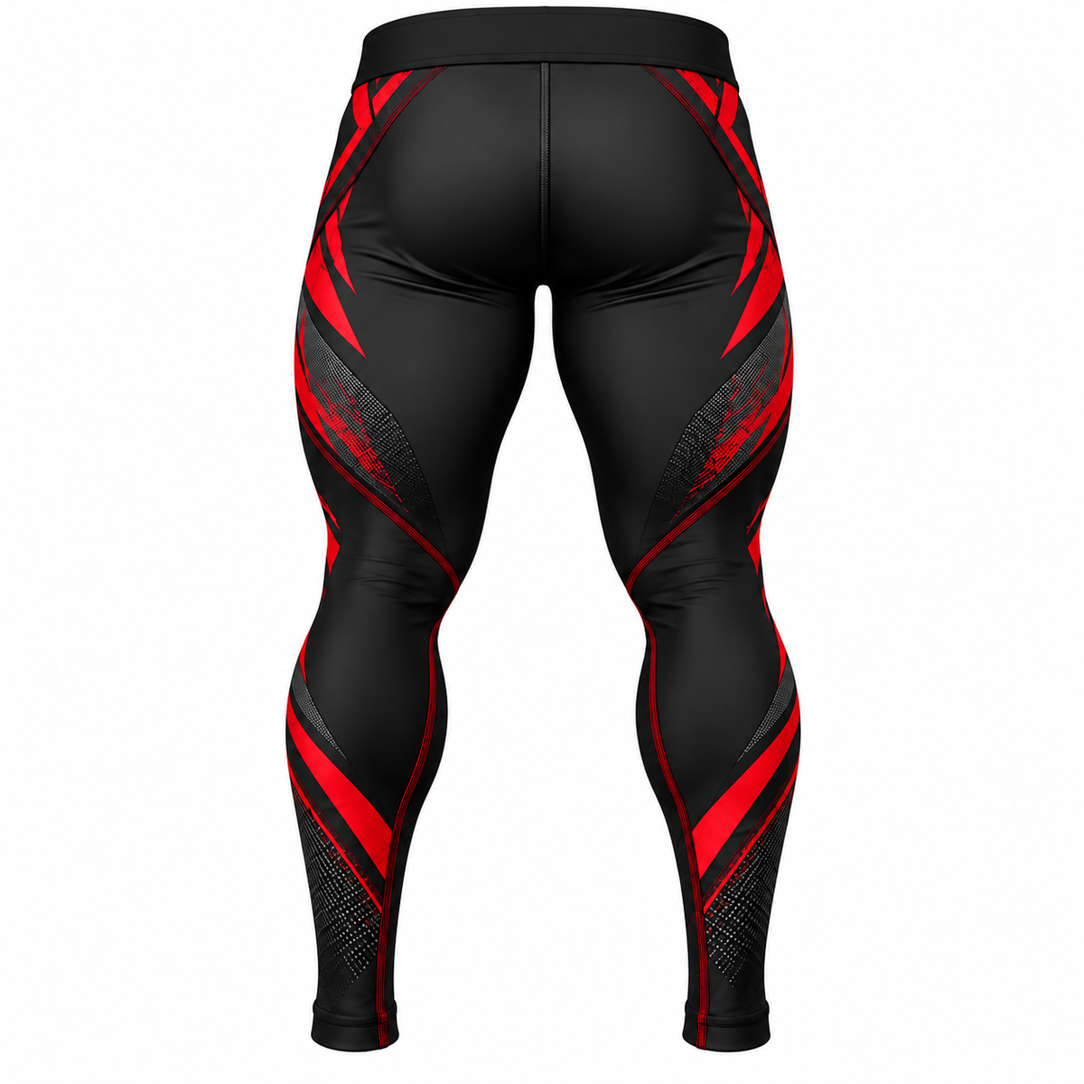 Men Black & Red BJJ Spats