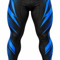 Men Black & Royal Blue BJJ Spats