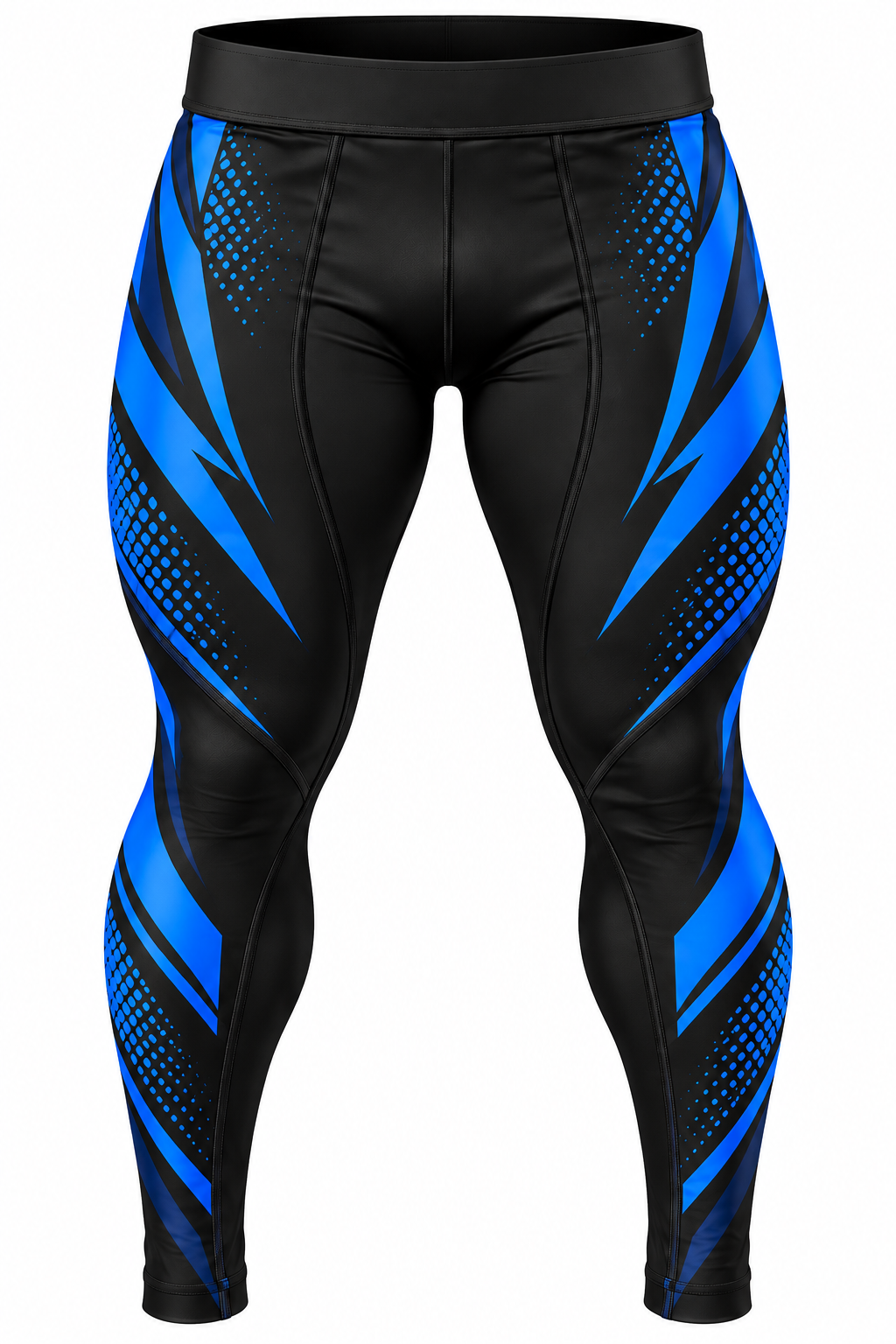 Women Black & Royal Blue BJJ Spats
