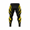 Men Black & Yellow BJJ Spats