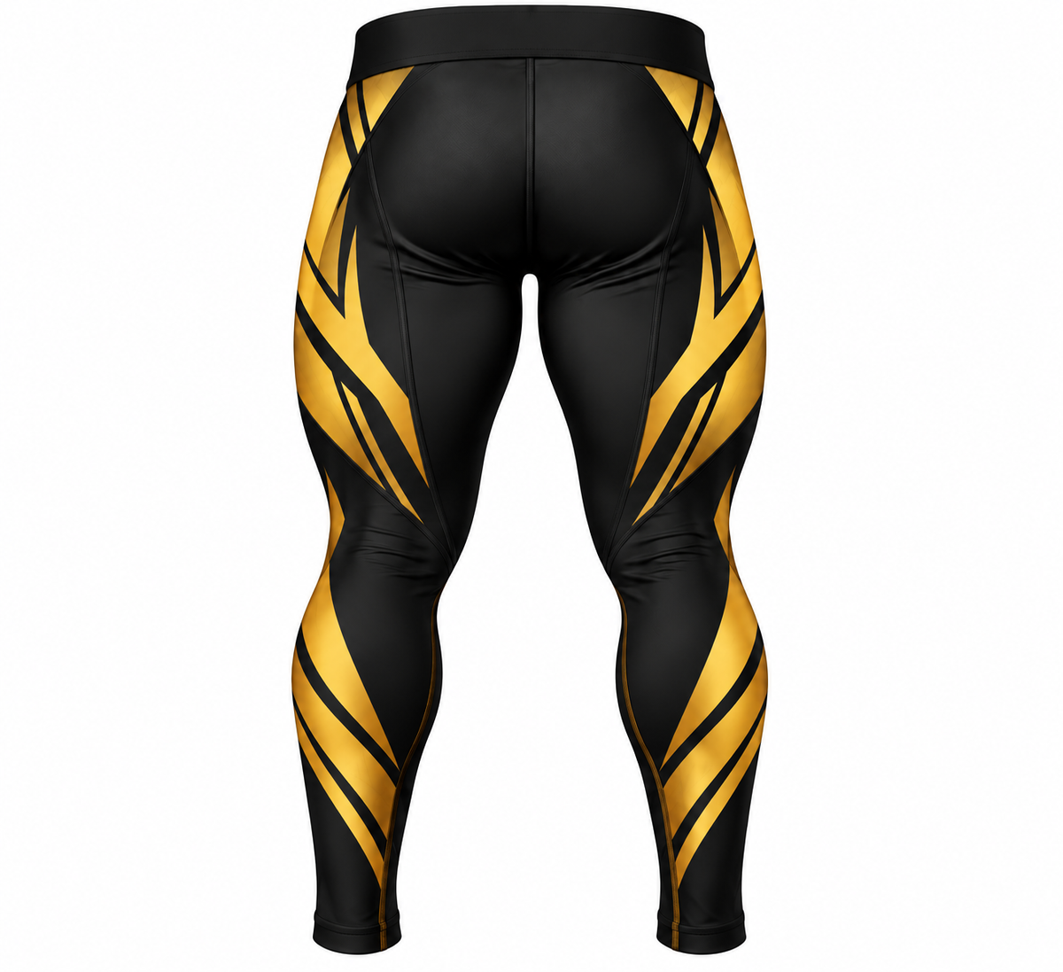 Men Black & Gold BJJ Spats