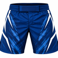 Navy Blue Camo BJJ Shorts for Men
