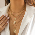 Niche Chain Twin Necklace Sweet Cool