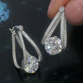French Chinese Valentine's Day Zircon Earrings