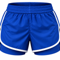 Royal Blue & White BJJ Shorts for Women