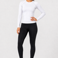 Women White Long Sleeve Rash Guard