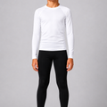 White Long Sleeve Rash Guard for Kids