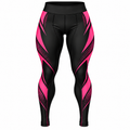 Women Black & Hot Pink BJJ Spats