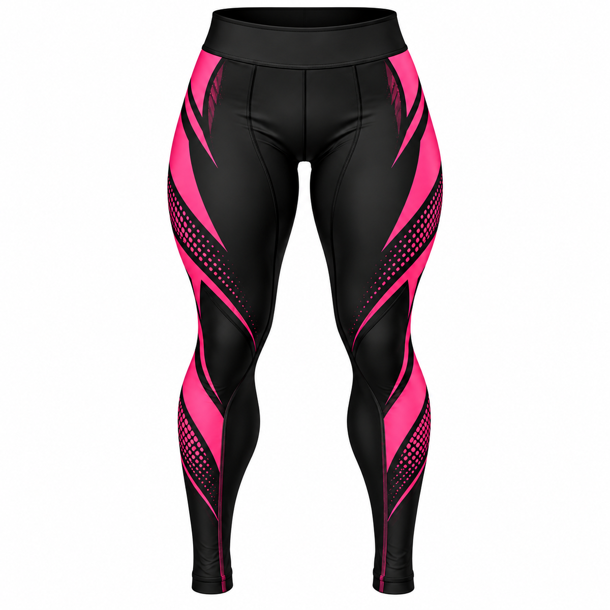 Women Black & Hot Pink BJJ Spats