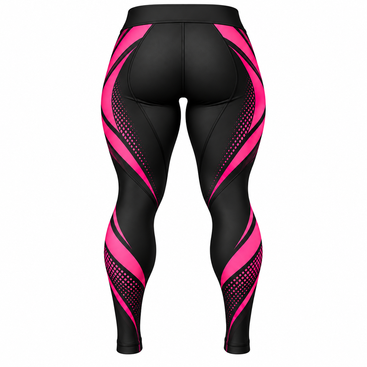 Women Black & Hot Pink BJJ Spats