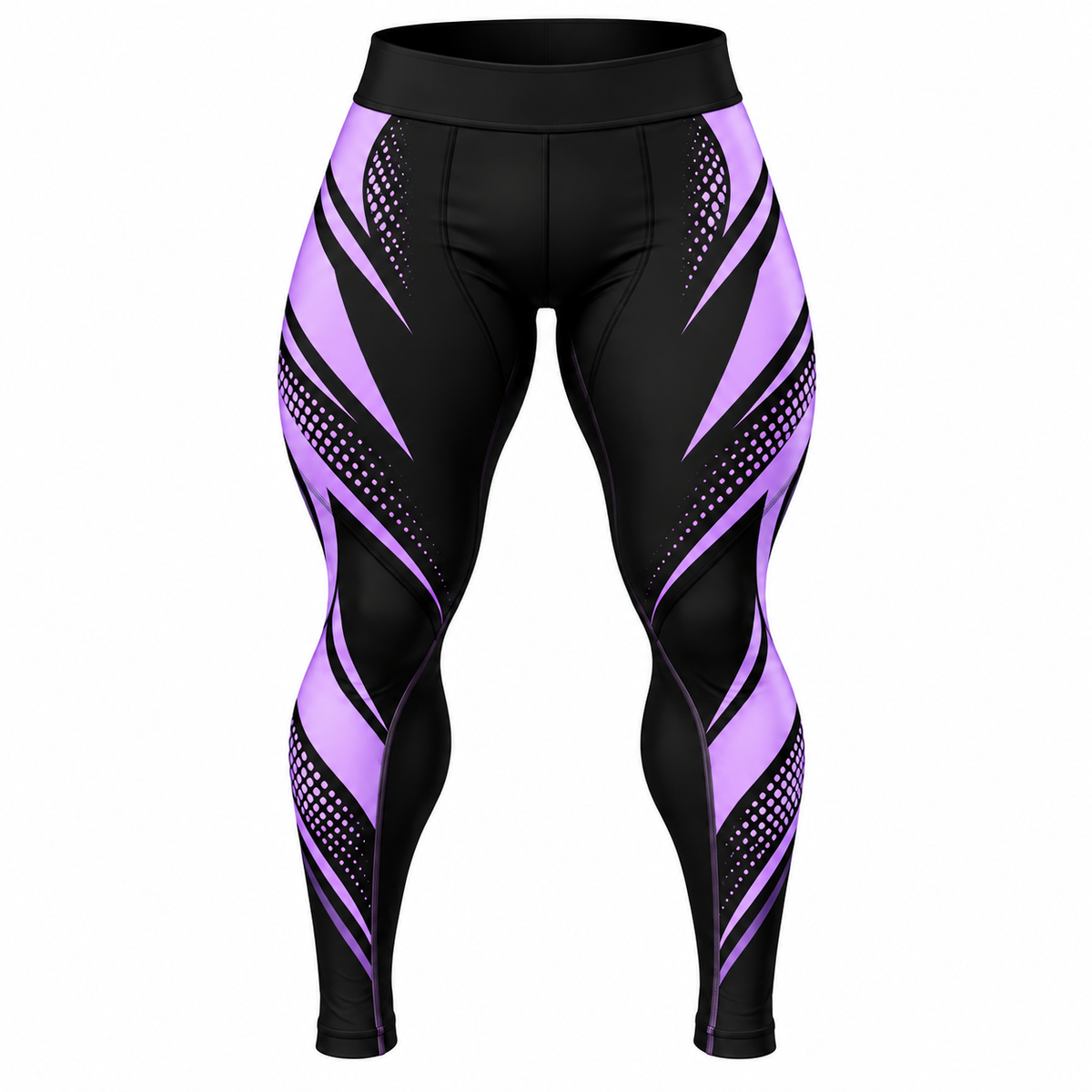 Women Black & Purple BJJ Spats