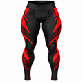 Women Black & Red BJJ Spats