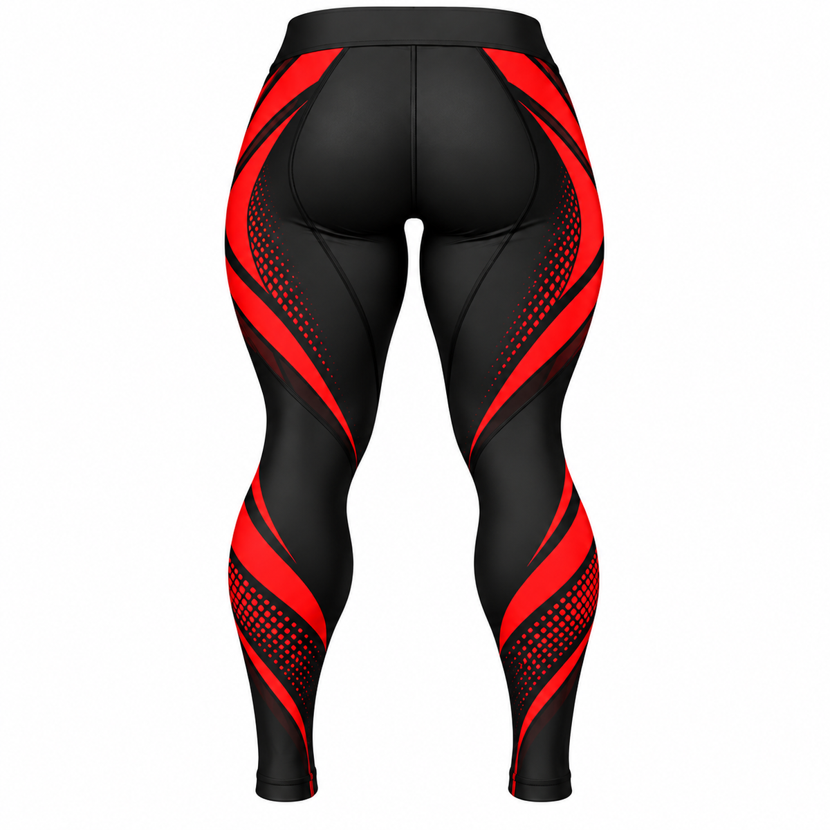 Women Black & Red BJJ Spats