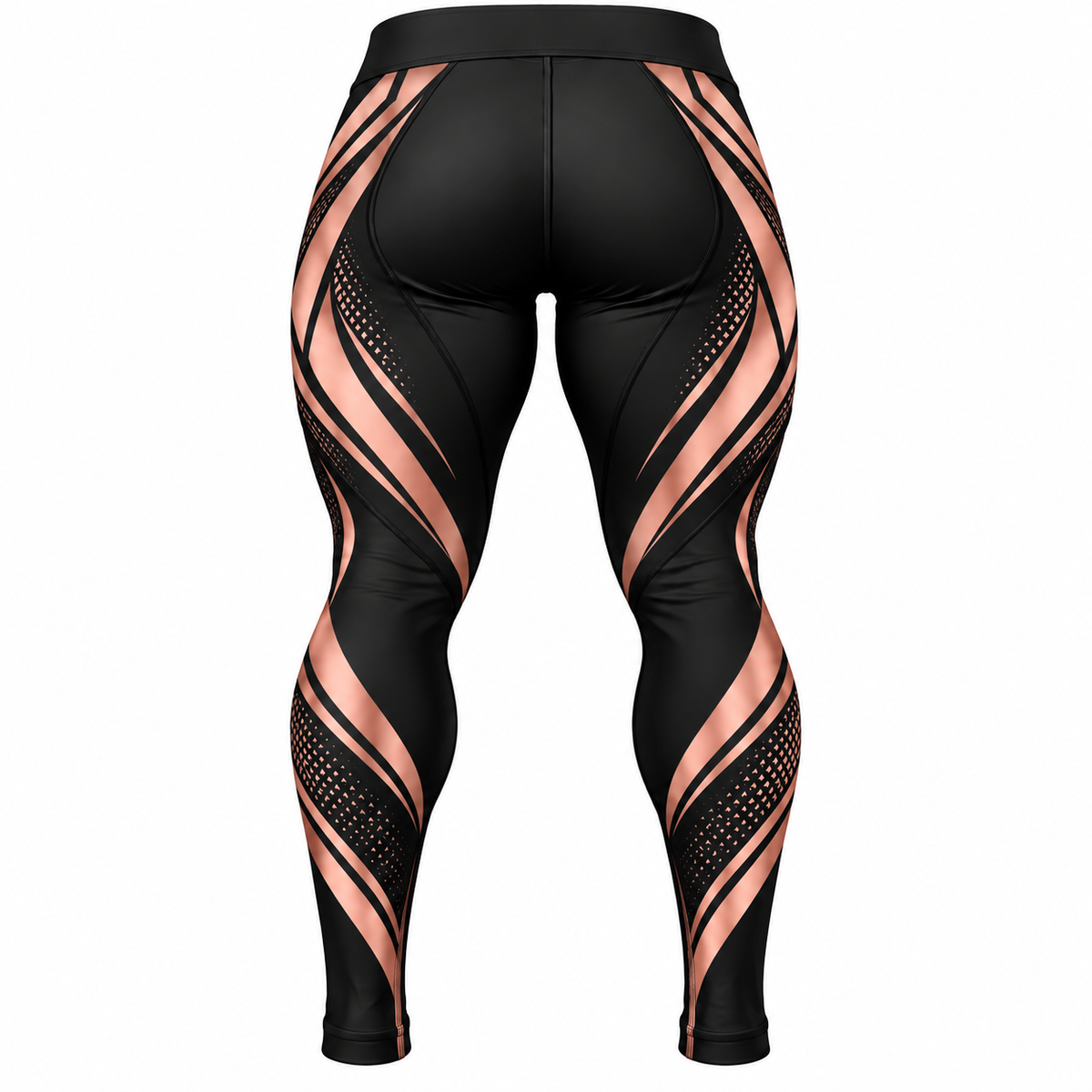 Women Black & Rose Gold BJJ Spats
