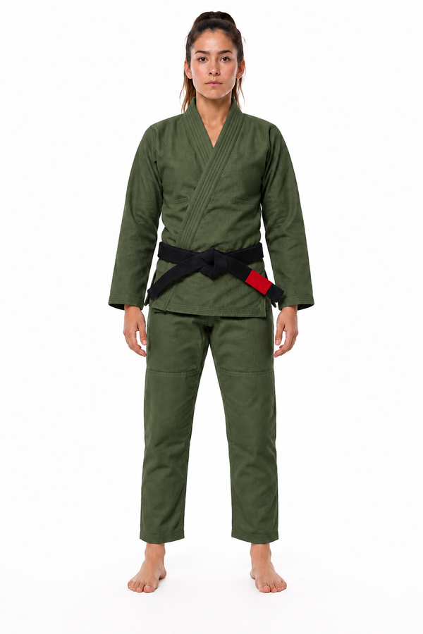 Women Olive Green BJJ Gi