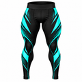 Women Black & Turquoise BJJ Spats