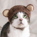 Teddy Bear Hat Cat Costume