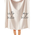 The Cat's Side Sherpa Blanket