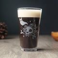 Haunted Skull Pint Glass