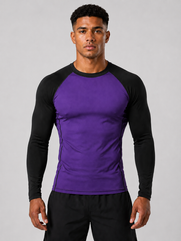 Purple Long Sleeve Rash Guard