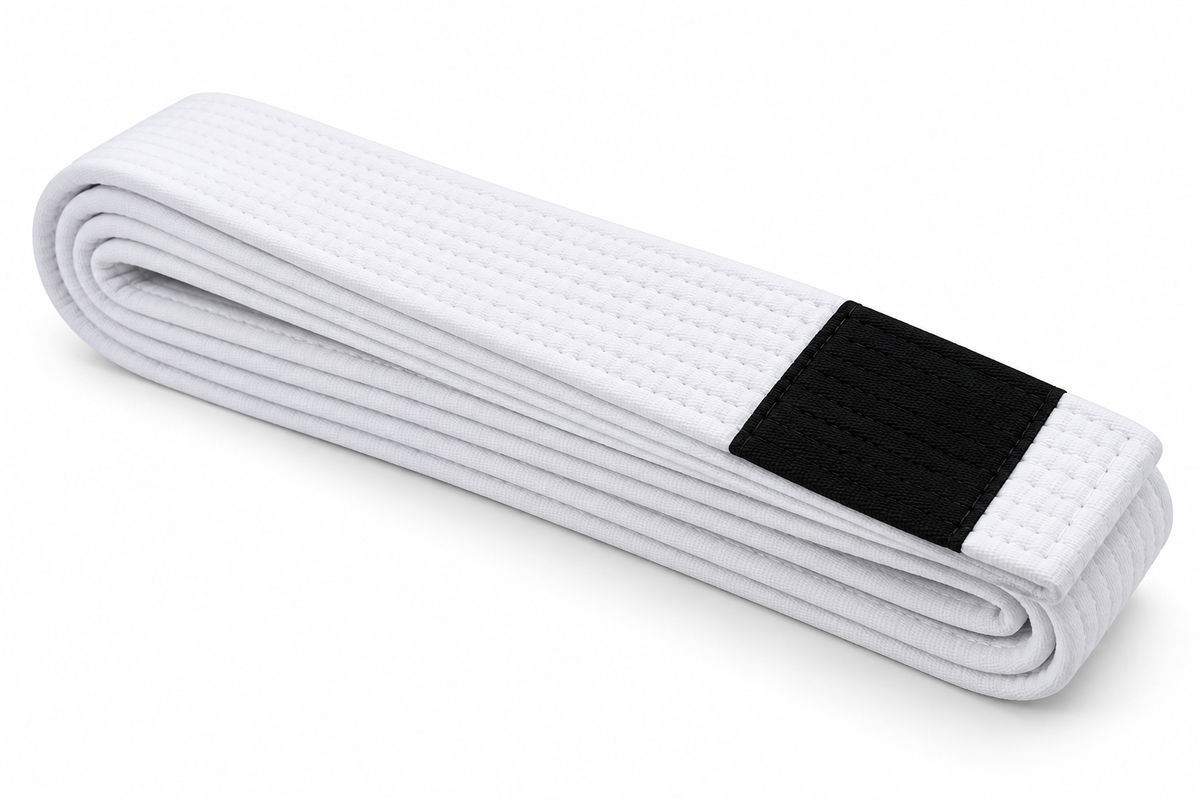 White BJJ Belt For Men