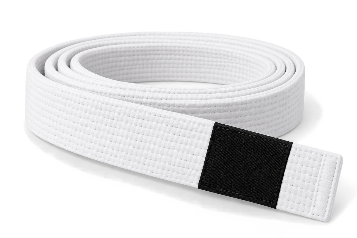 White BJJ Belt For Men